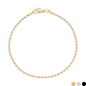 18K Gold PVD Stainless Steel Rope Chain Bracelet/Anklet / BRJ1000